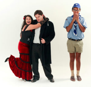 Three members of ImproGuise in action!