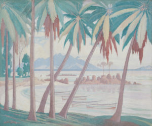 Painting: 'A View Across Fisherman's Cove, Seychelles' 