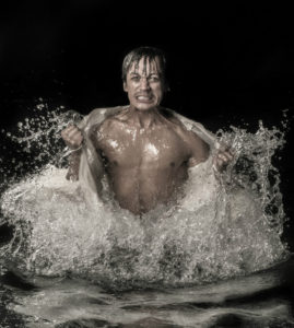 Dean Balie as Horatio. Photograph: Fiona MacPherson