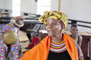 Traditional Xhosa storytelling and music event for primary school children by author and storyteller Sindiwe Magona