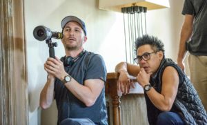 Director Darren Aronofsky and Director of Photography Matthew Libatique on the set of Mother! Picture: Paramount,Protozoa Pictures
