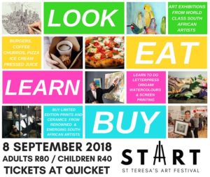 St Teresa’s Art Festival (START Festival) Keyes Art Mile Johannesburg, Art Week Joburg 