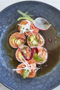 12 apostles SUSHI salmon roses