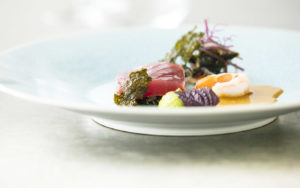 Chef Peter Tempelhoff dish at Greenhouse Restaurant at The Cellars-Hohenort 