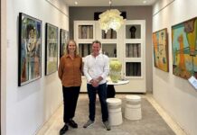 Pioneering art and luxury floor ware Fibre Designs and RK Contemporary art gallery exhibit at the Fibre Designs studio in De Waterkant, Cape Town.
