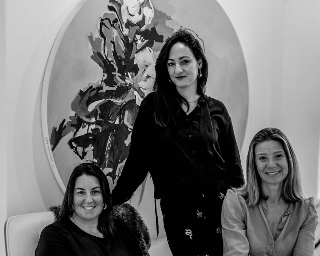 Co-founders SA Art Fair left to right Bianca Said., Samantha Whittaker, Georgina Vintin