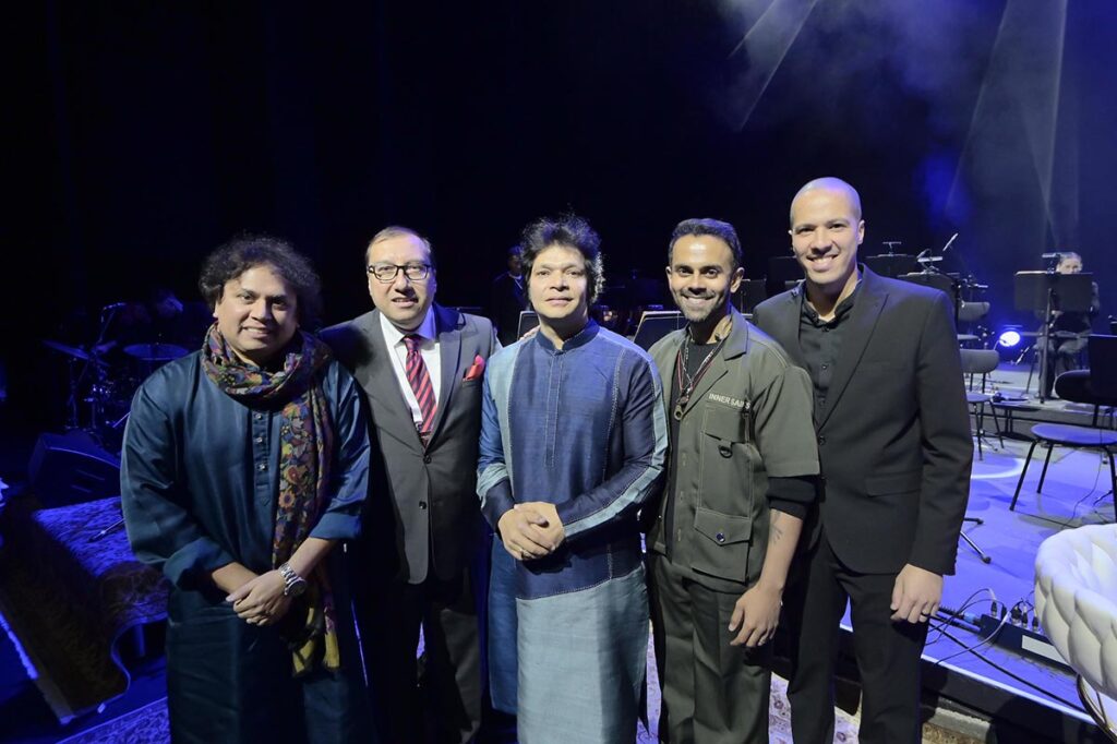 Satyajit Talwalkar, Nisaar Pangarker, Rakesh Chaurasia, Sangeet Haldipur and Damian Philander. Picture Luigi Bennett