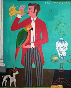 JP Meyer. Moonflower Sonata. 2025. Acrylic on Canvas. 150 x 120cm