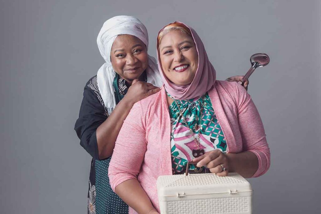 Kom fietna saam Mareldia_Gaireyah Fredericks & Celeste Matthews Wannenburgh. Picture: Gys Loubser