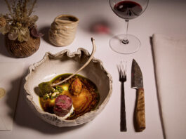 Fine dining at Boscia restaurant at Tswalu in the Kalahari Boscia food at Tswalu Kalahari
